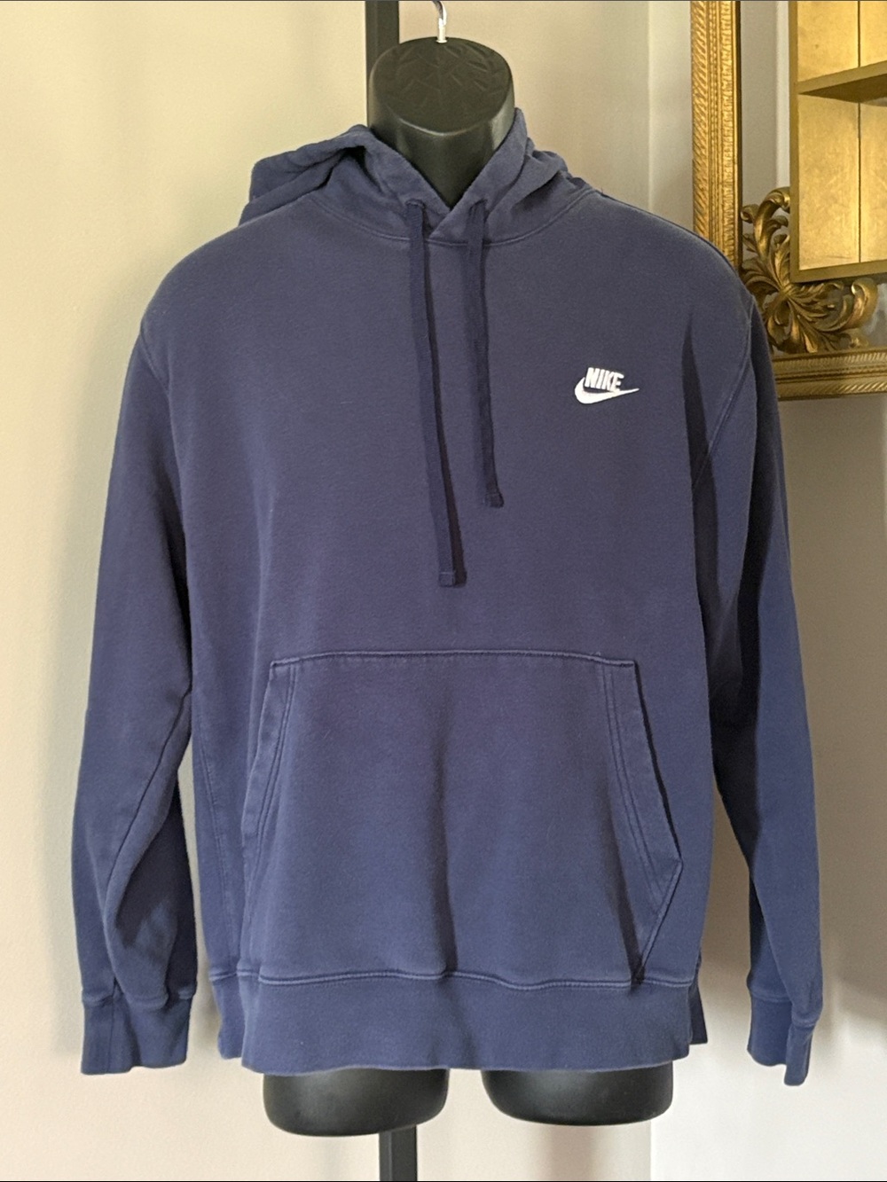 Nike Large Blue Pullover Hoodie Sweatshirt